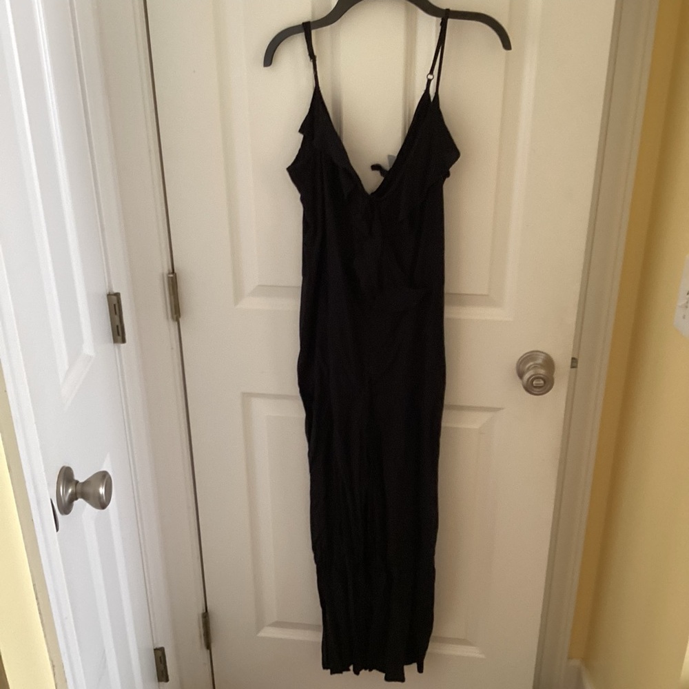 Divided  Black Ruffled one piece pants, size 4